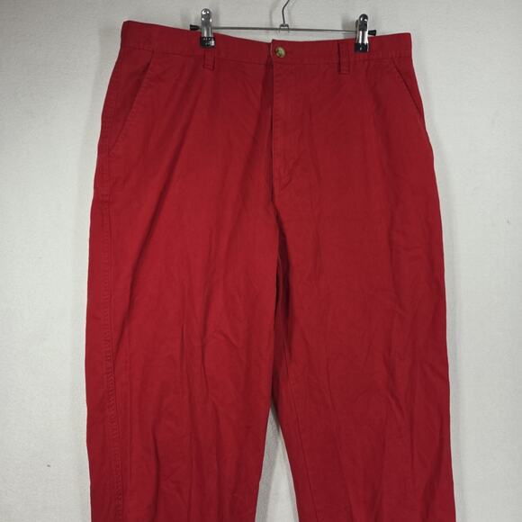 Vintage Chaps Ralph Lauren Pants Mens 36x30 Red NWT Workwear Preppy - Picture 6 of 14